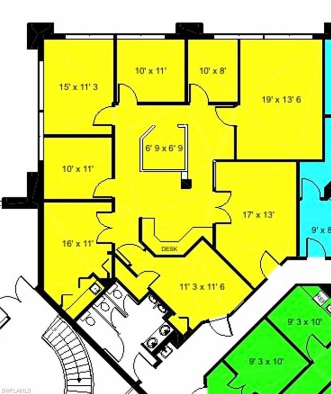Property floor plan for unit 102
