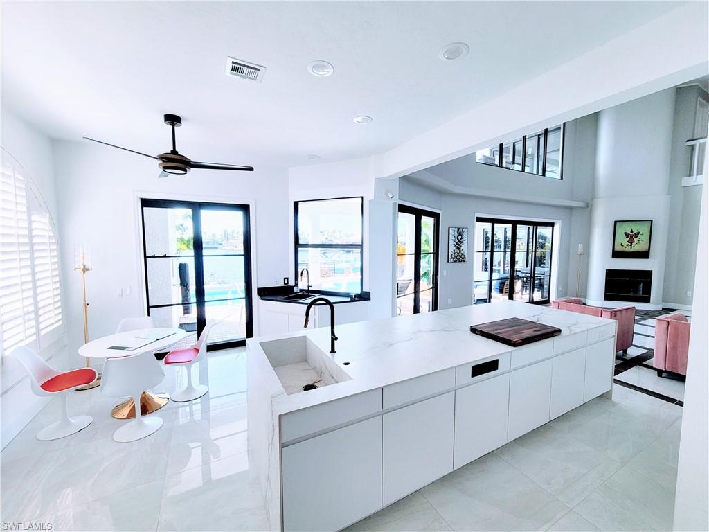 Kitchen with a wealth of natural light