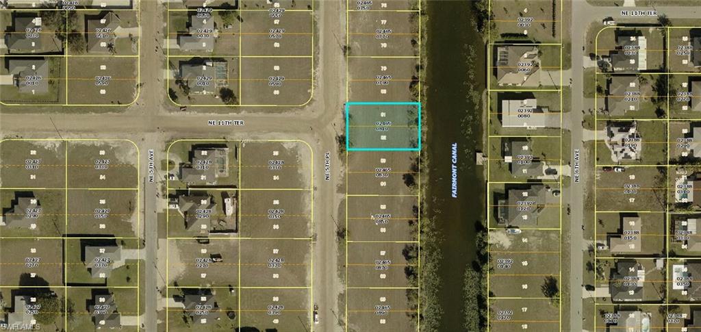 Map of property location with property boundaries highlighted