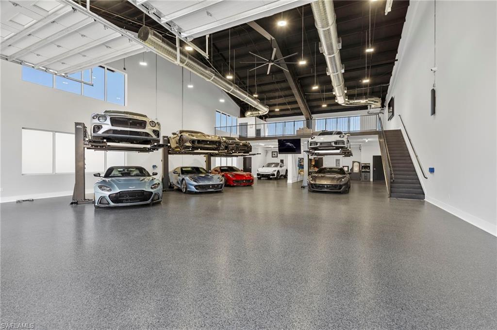 Garage with baseboards