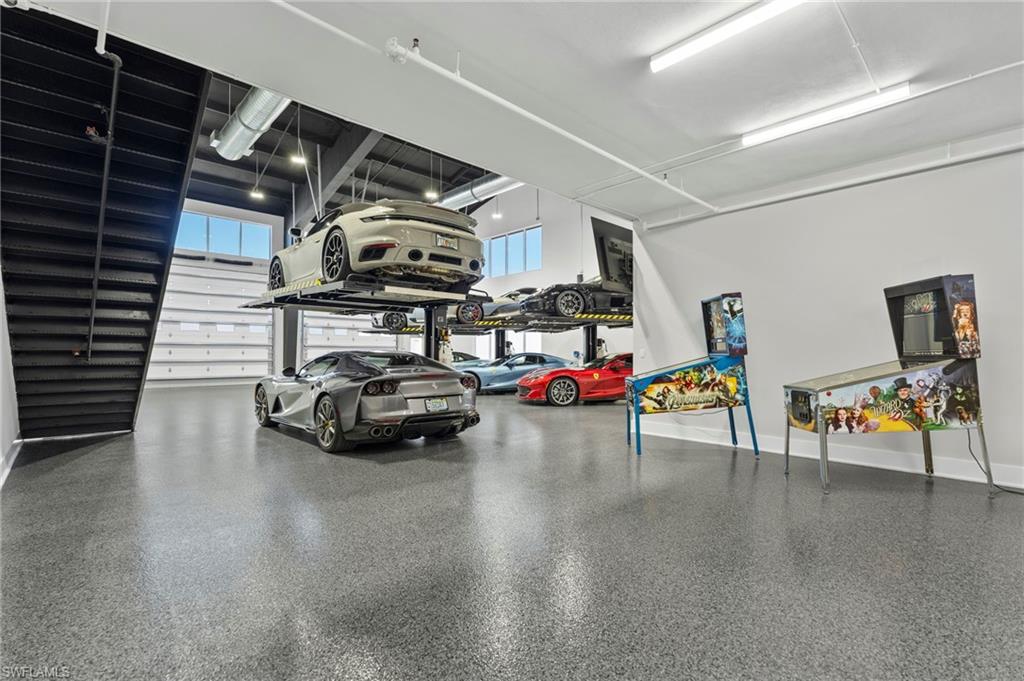 Garage with baseboards