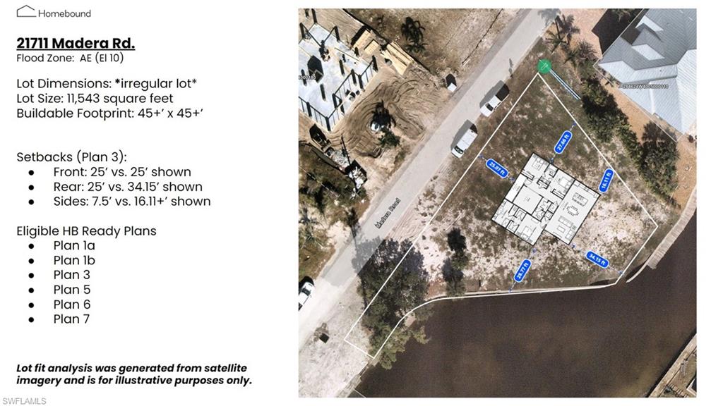 Sample Plan, seawall has been repaired