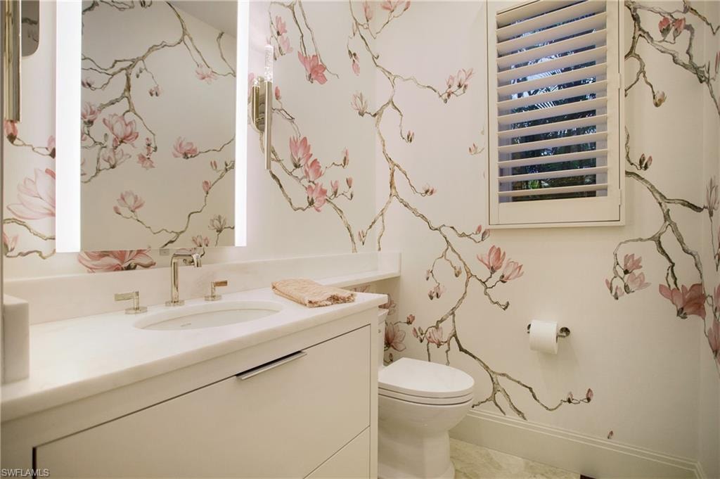 Bathroom adjacent to Office.