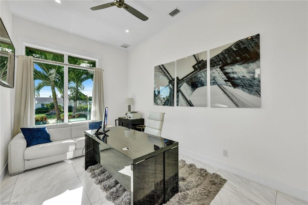 Large den/office area