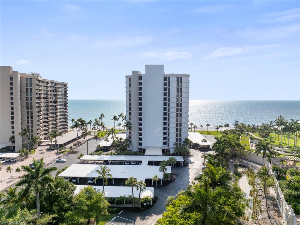 View of building exterior featuring a water view