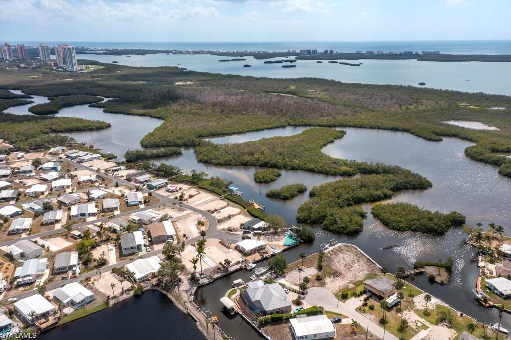Bird's eye view of the waterfront area