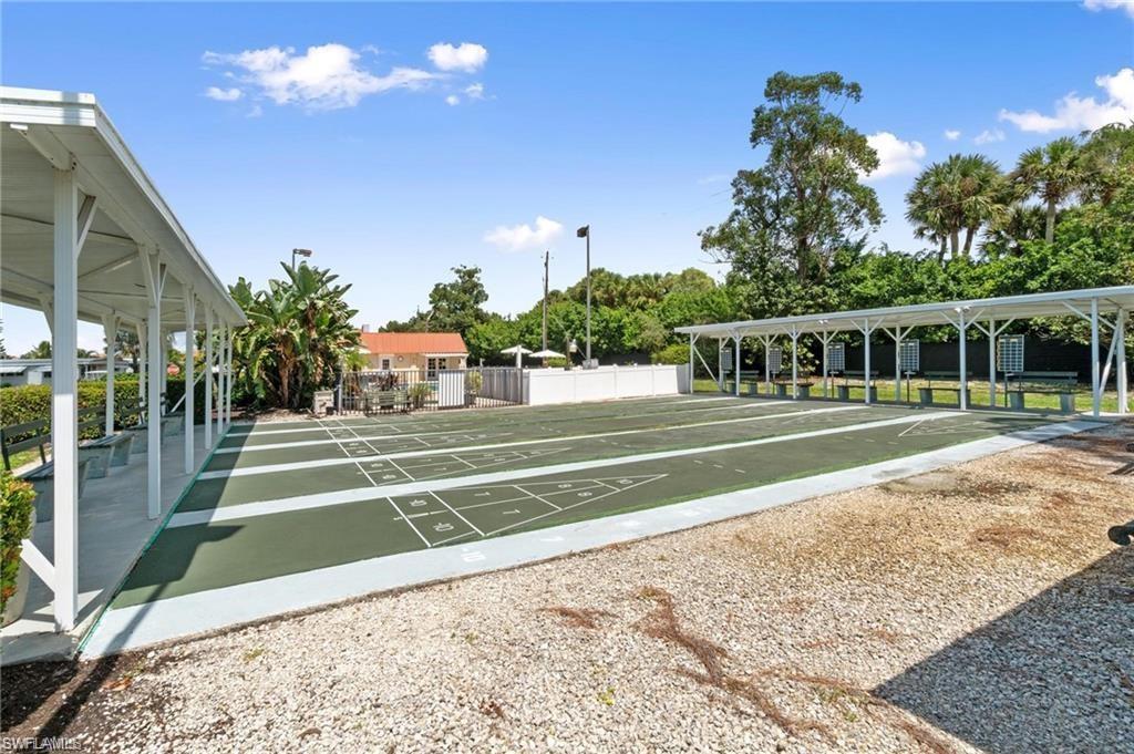 Shuffleboard courts