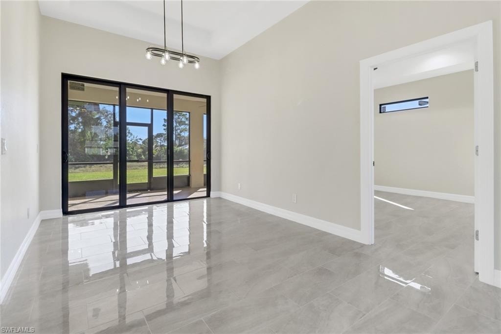 View of spare room