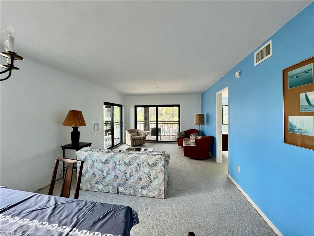 Bedroom featuring carpet floors
