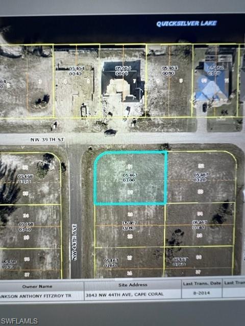 Lot near new construction on Quicksilver Lake
