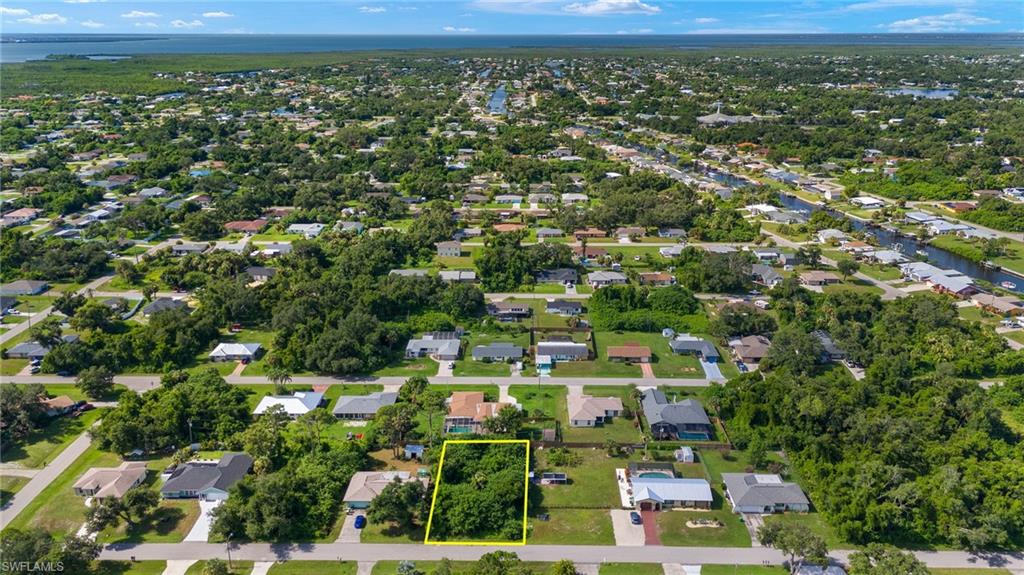 Birds eye view of property