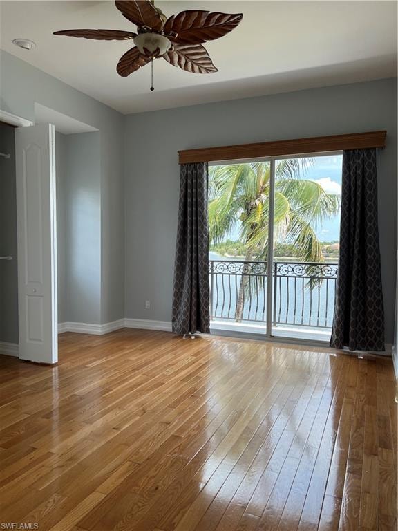 Second Floor Bedroom with Sliding Glass Doors overlooking lake