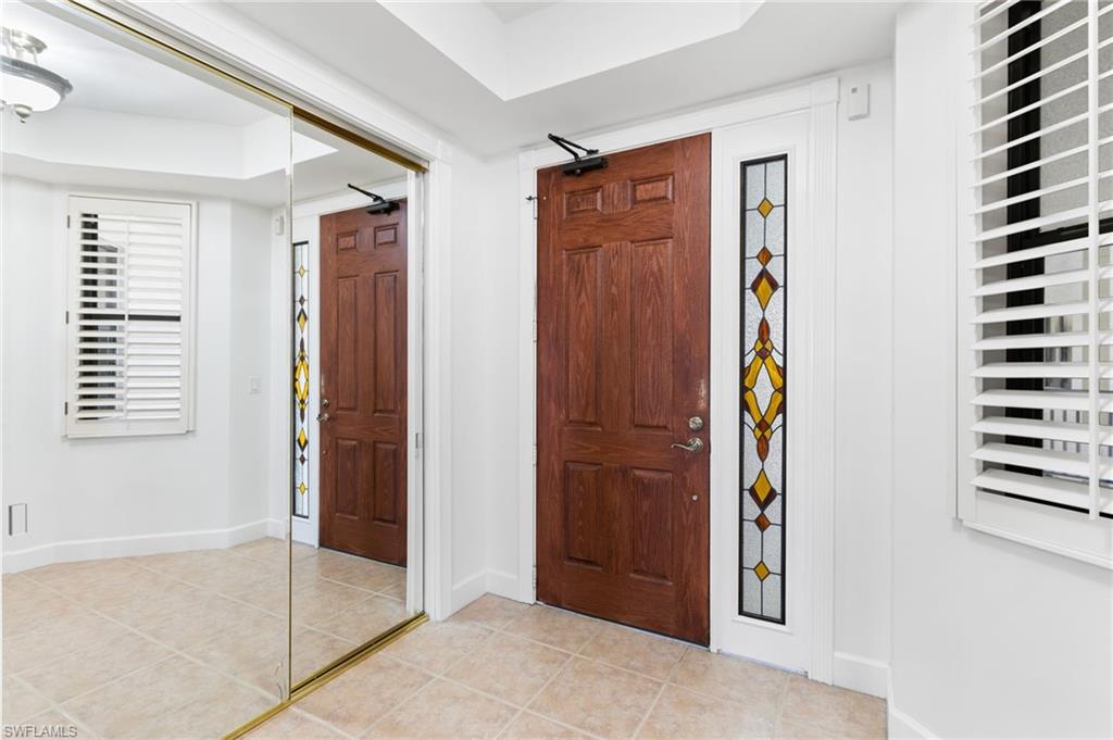 Light filled foyer.