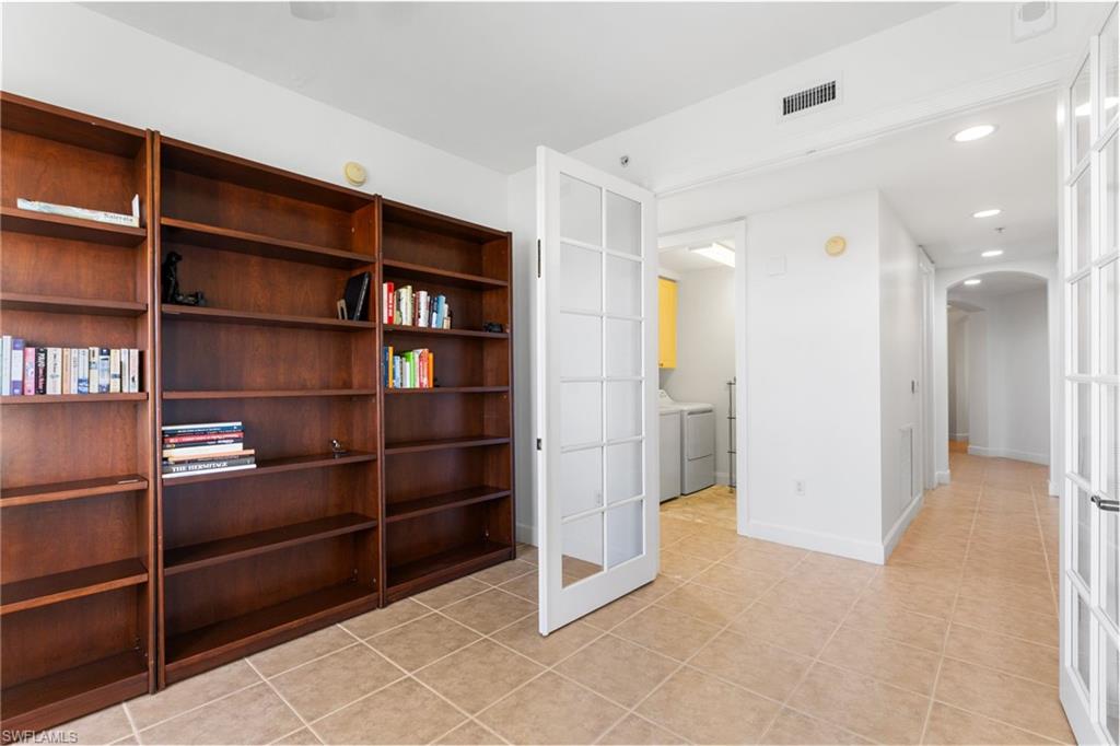 The office/den has double french glass doors for privacy.  This could be used as a 3rd