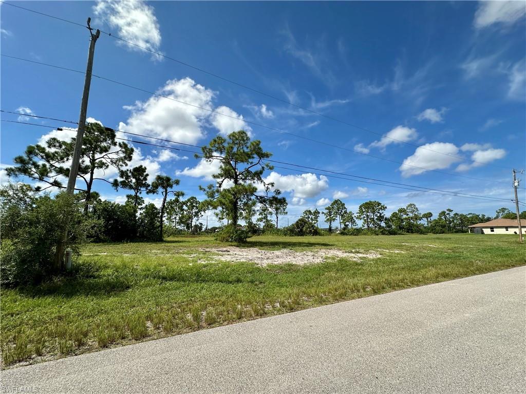View of lot from NE lot front corner