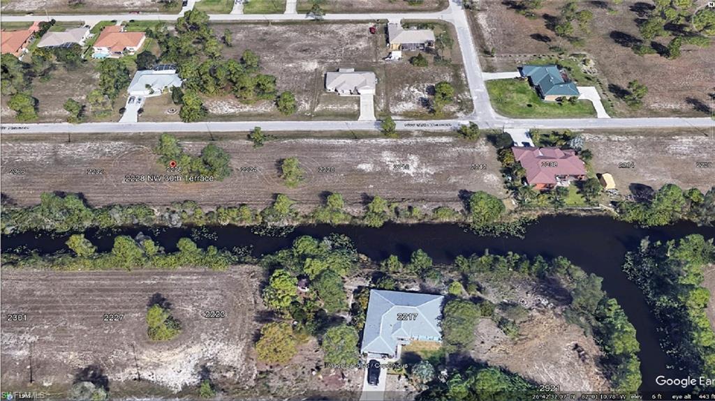 Aerial view of lot Drop denotes Southern Exposure Freshwater Canal lot