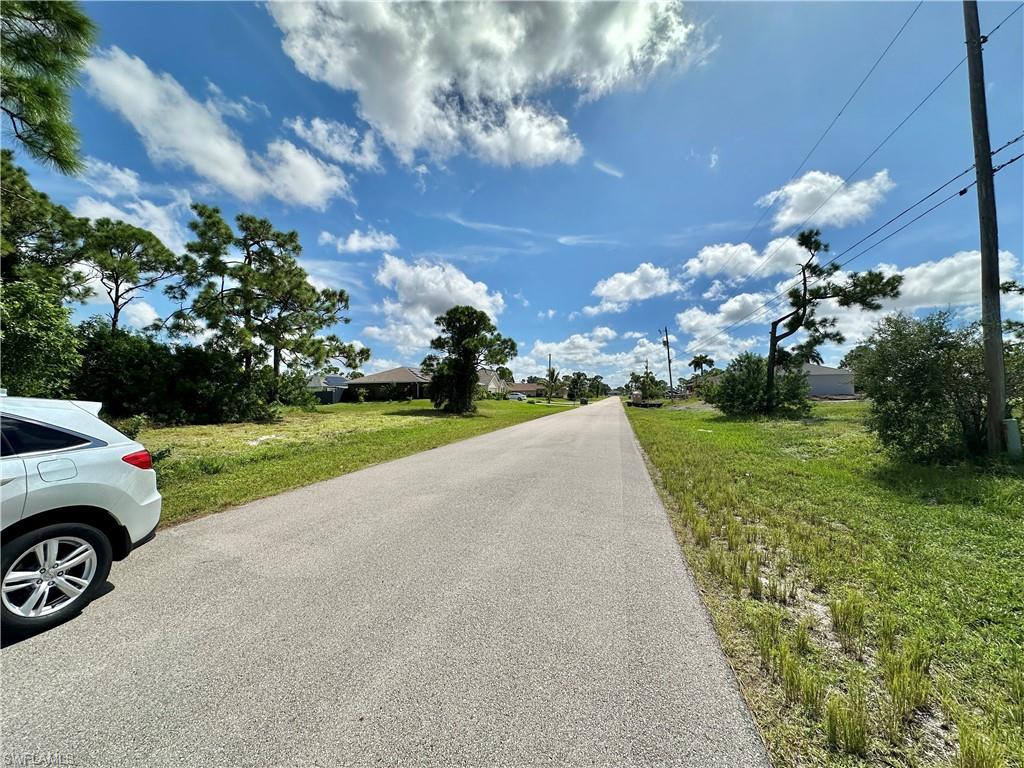 View of lot front Eastward
