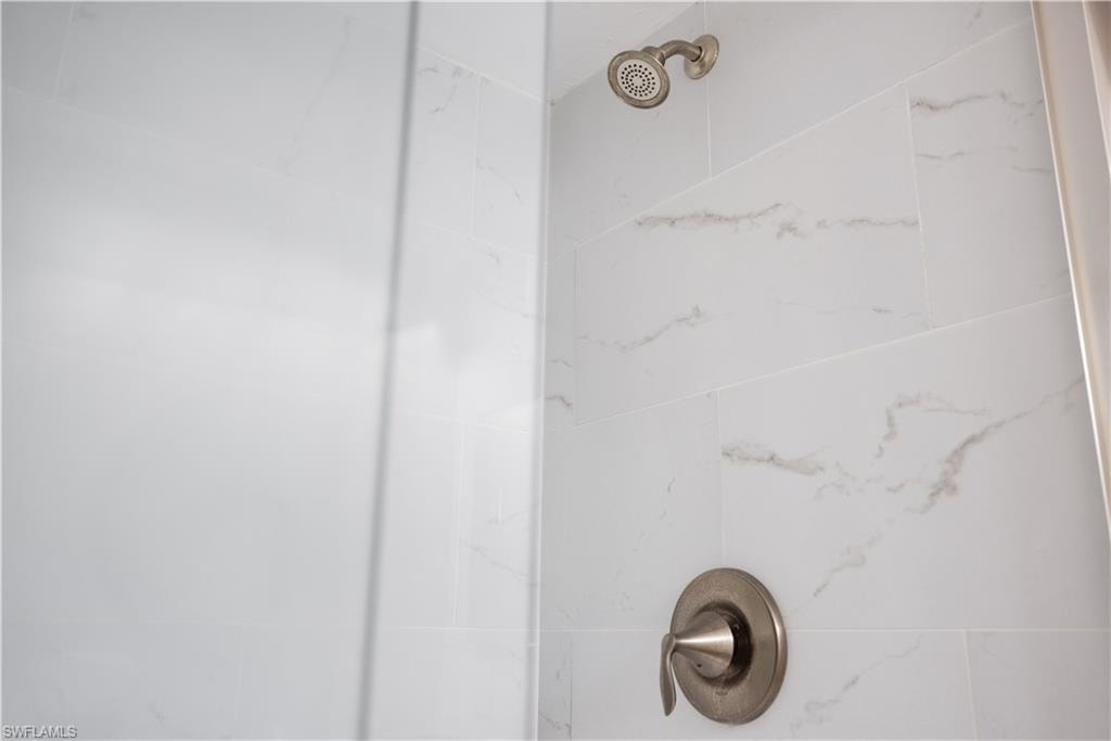 Details with tiled shower