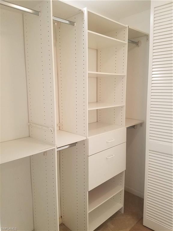 View of spacious closet