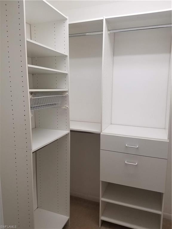 View of spacious closet