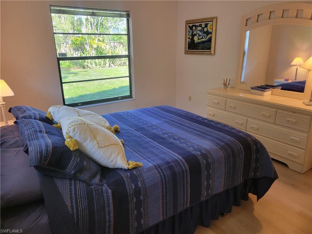 Bedroom featuring light hardwood / wood-style floors