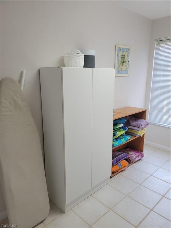 Room details featuring fridge