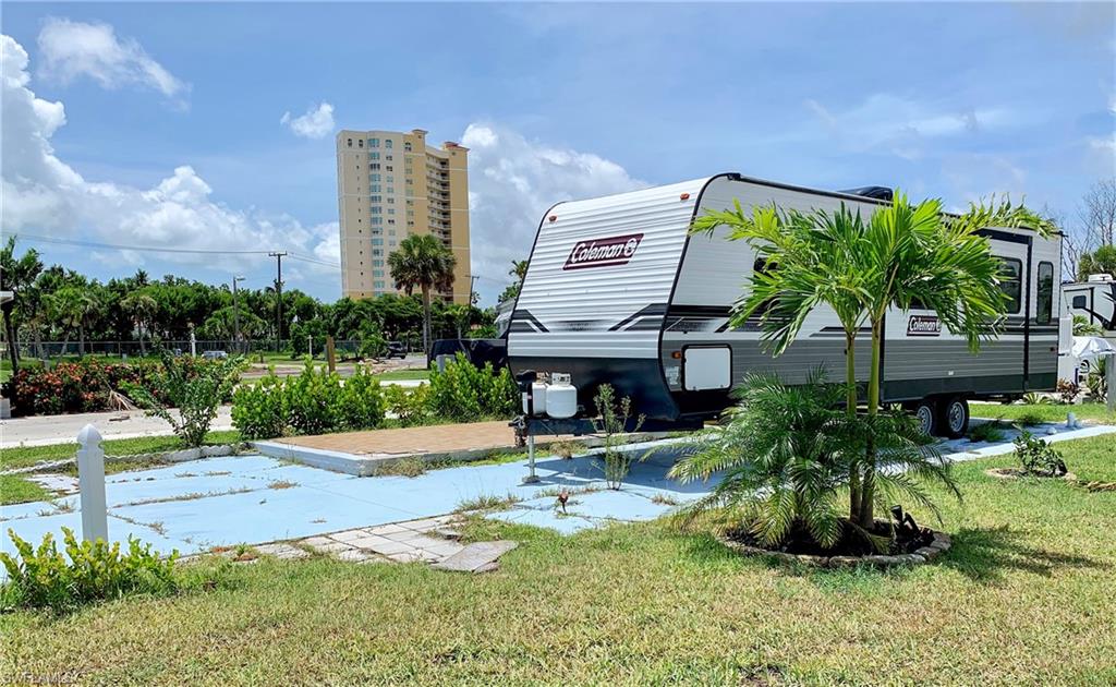 Side view with great landscaping