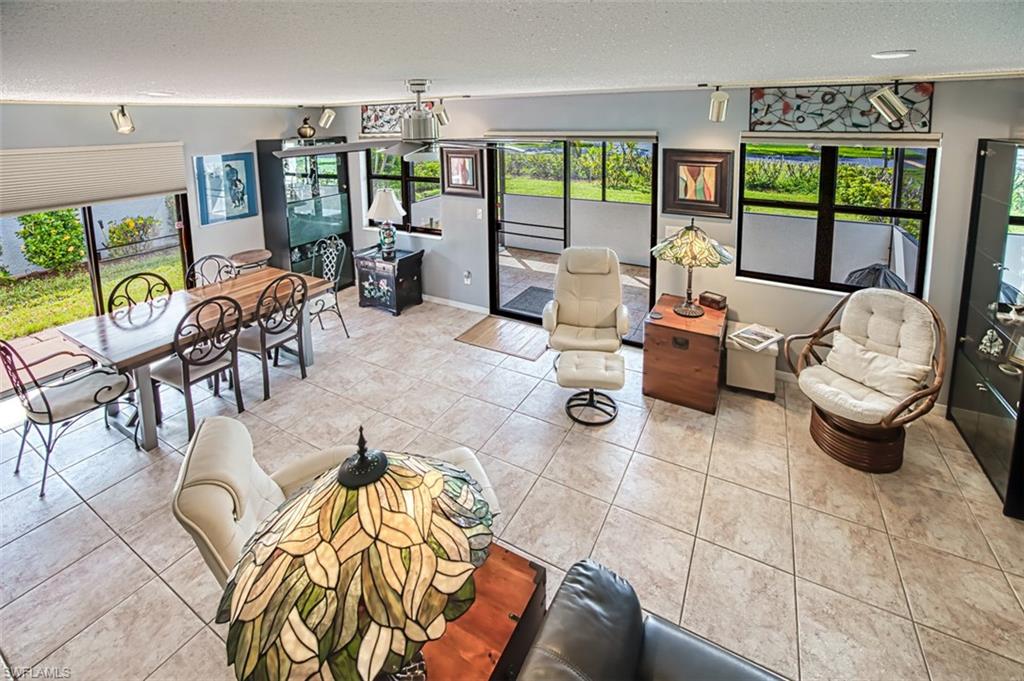 Living room/Dining area from second floor