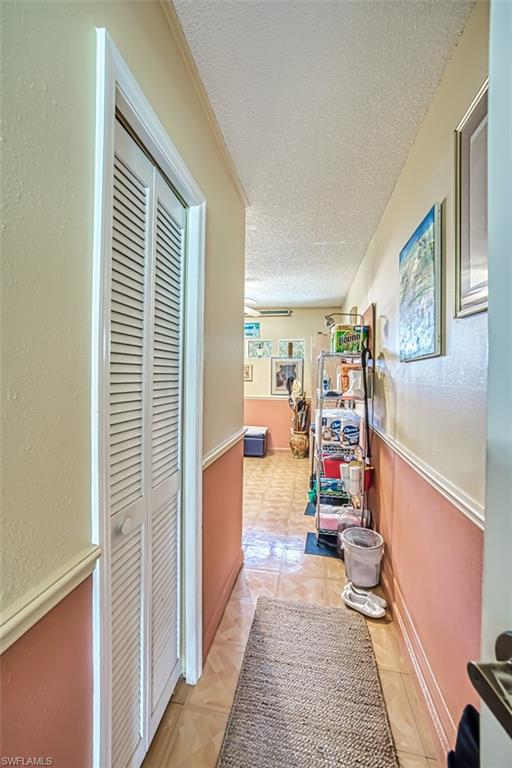Entry  into the bonus room that can be converted back into a one-car garage.