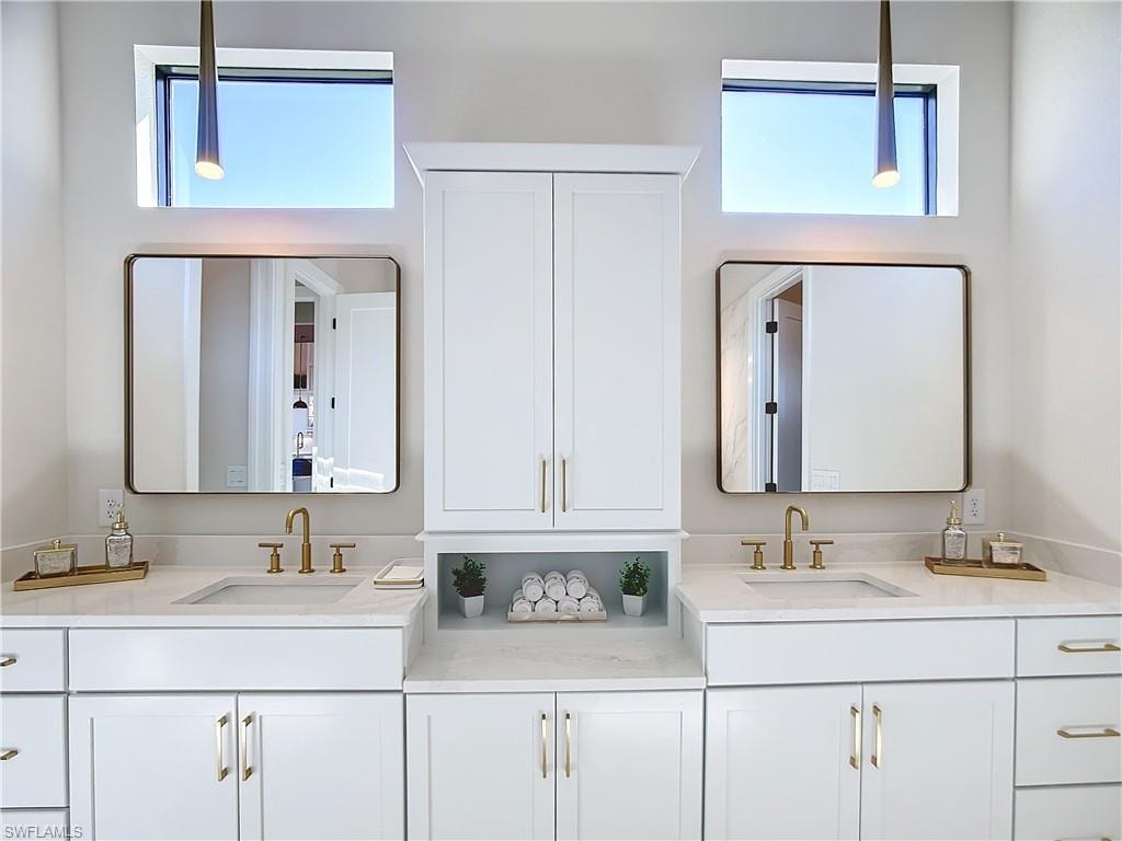 Bathroom featuring vanity