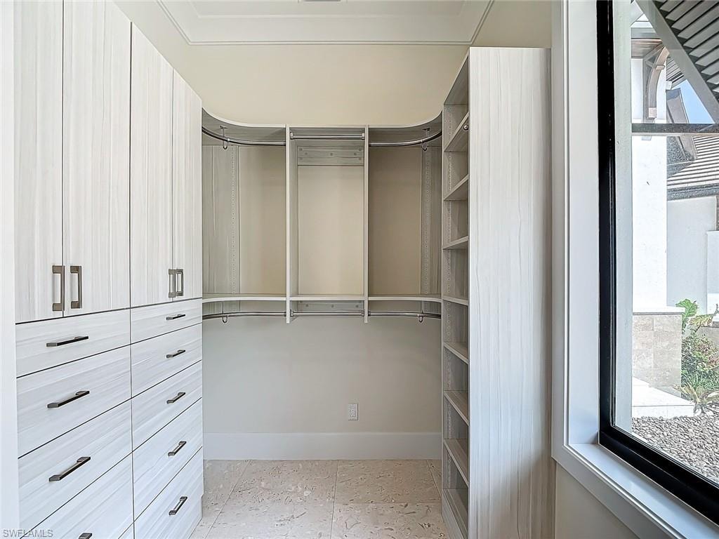 His closet