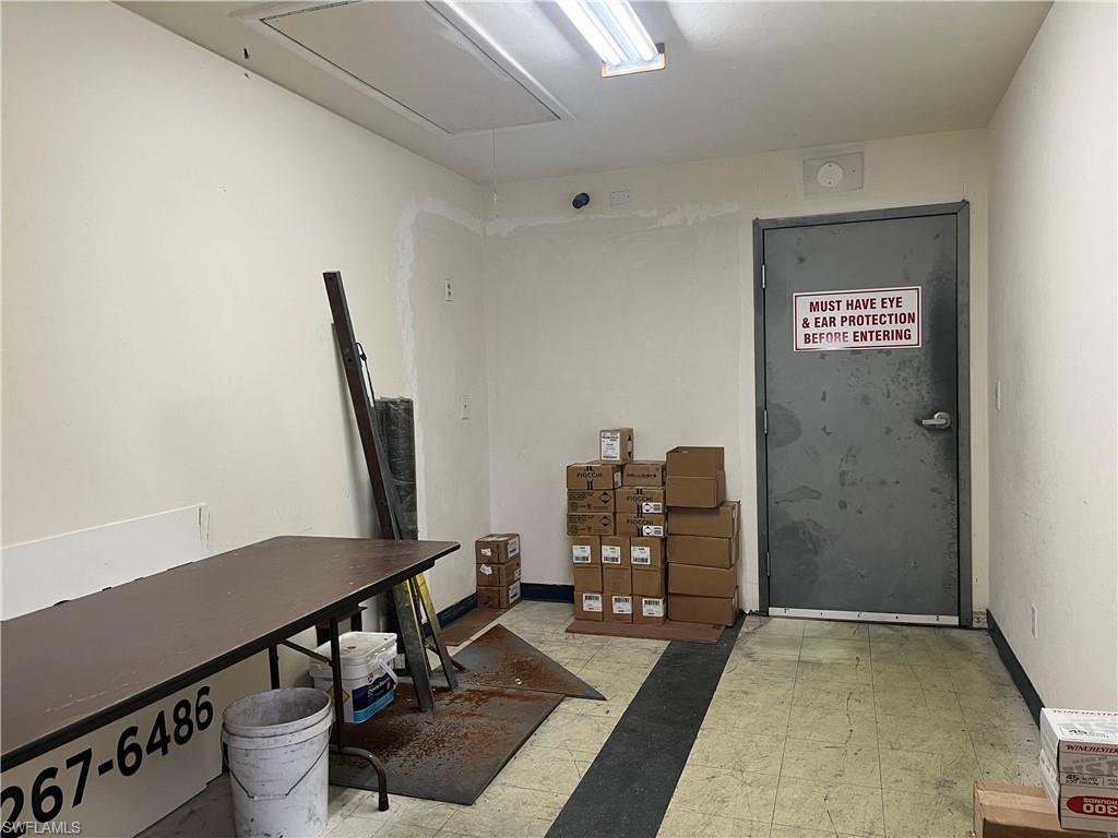 Entrace to staging area