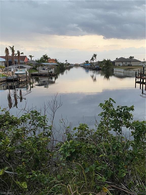 Water view featuring a boat dock
