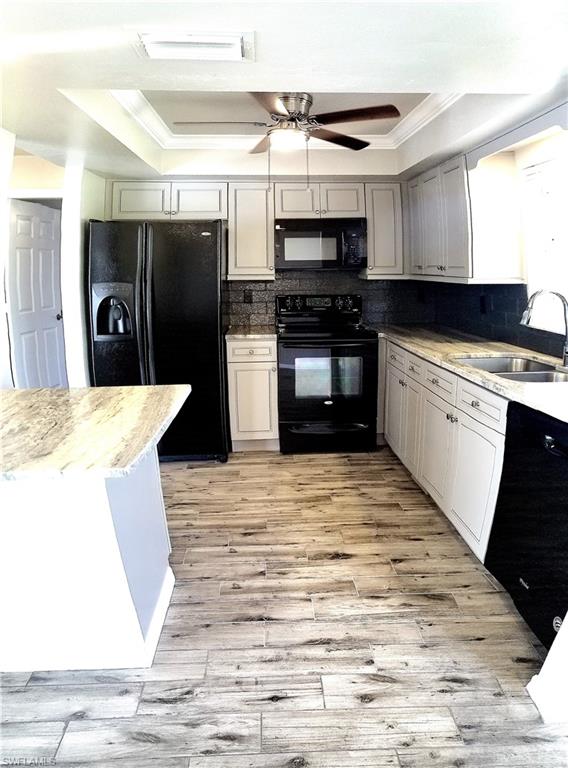 Kitchen with wood cabinets and granite counter tops, stainless steel appliances