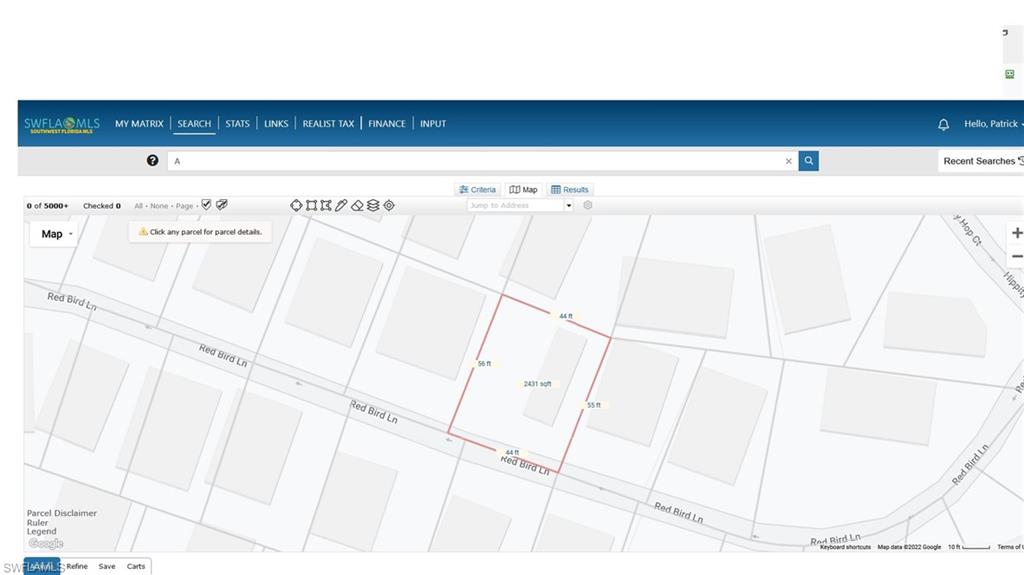 Map location