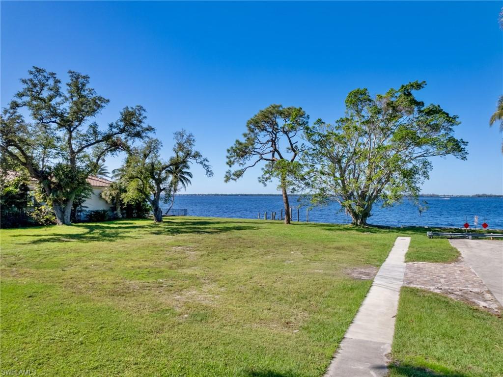 View of yard featuring a water view