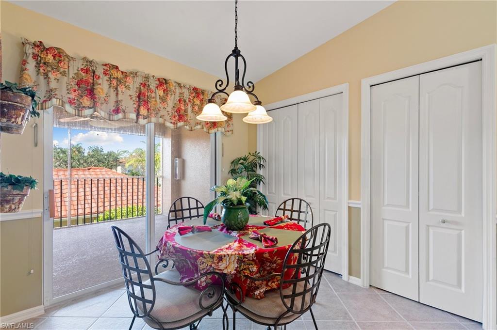 Breakfast area overlooking the front veranda