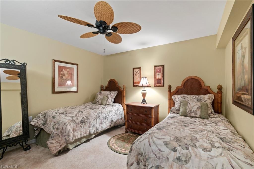 Guest bedroom with front veranda view.