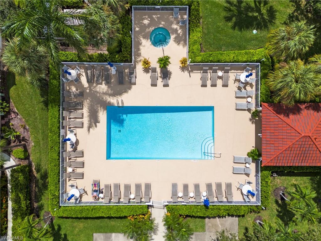 The subdivision's private pool and spa