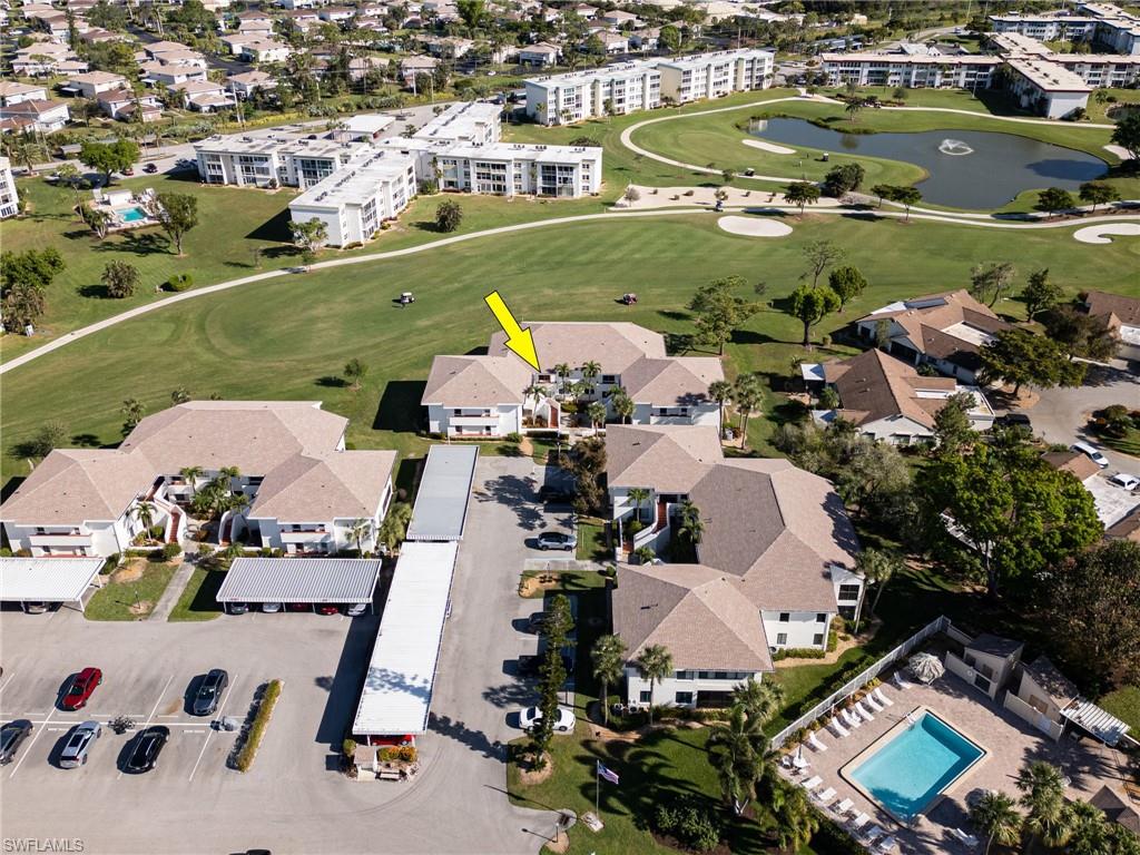 Birds eye view of property