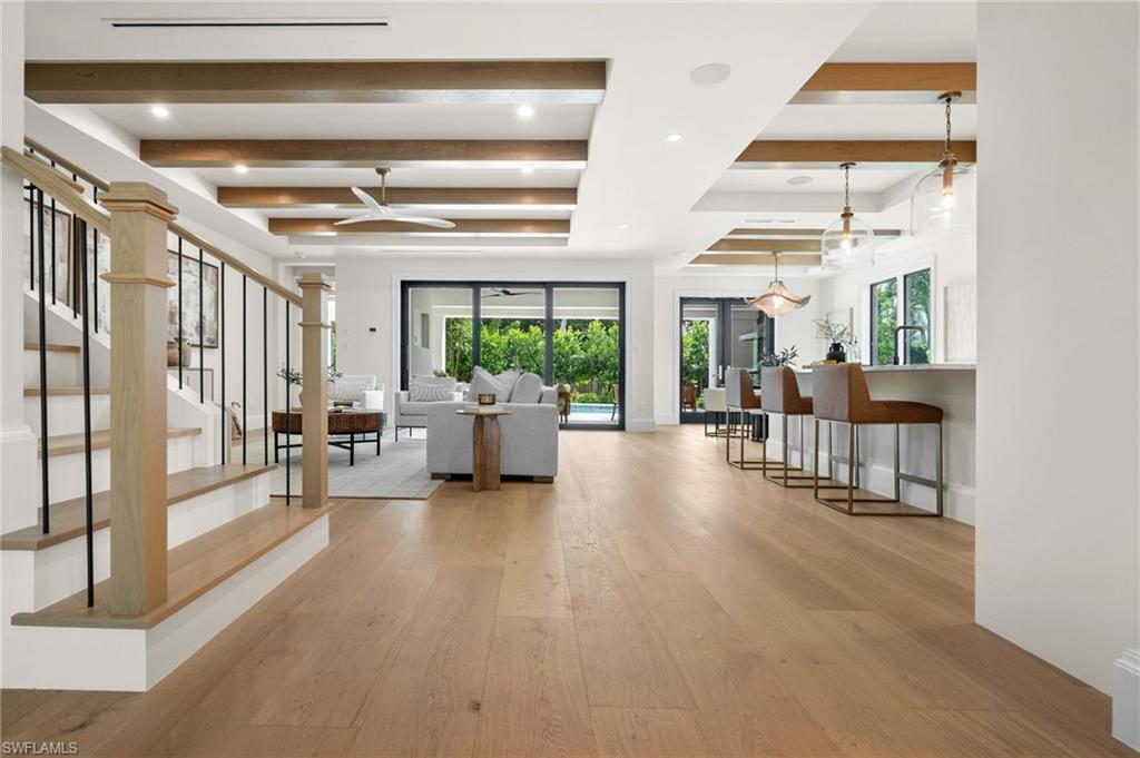 Great room, open feel floor plan