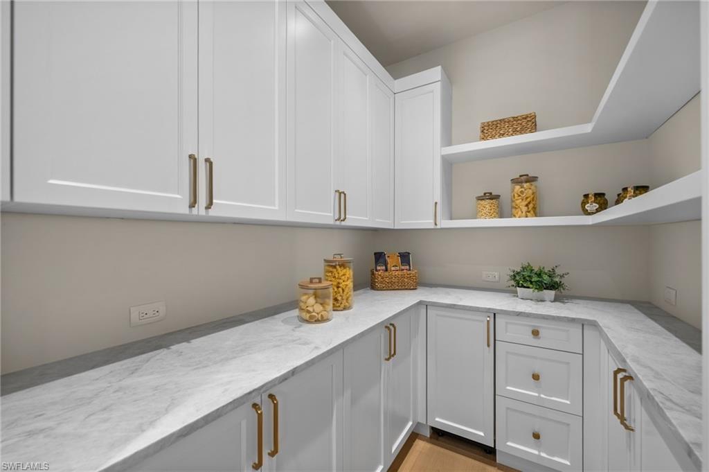 Spacious walk-in pantry with Scotsman built-in ice machine