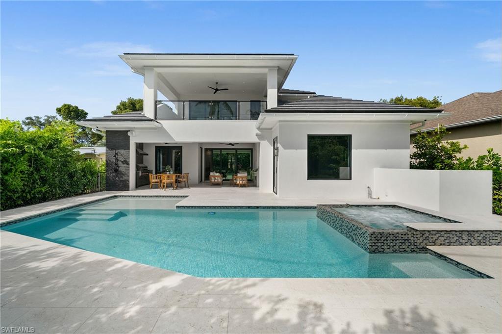Southern facing pool