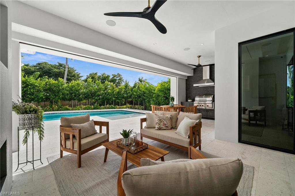 Southern exposure for year round sun enjoyment on pool
