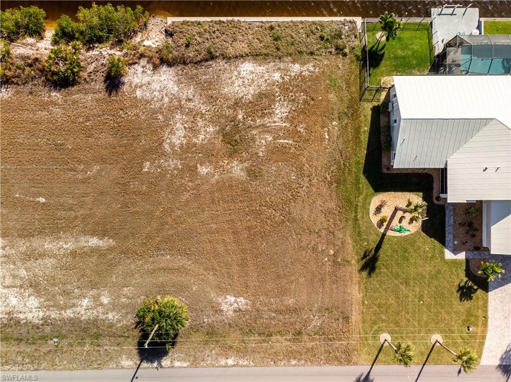 Bird's eye view of the lot