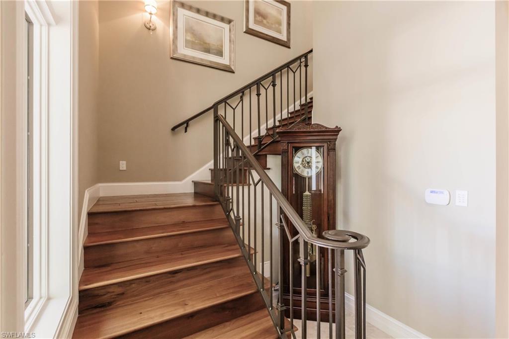 Stairway with wood-type flooring