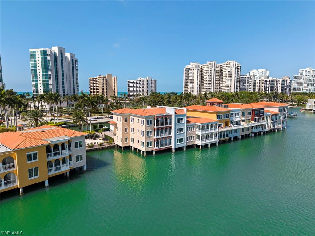 View of urban area featuring a large body of water