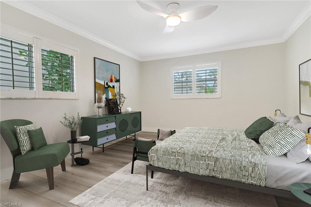 Primary bedroom featuring Plantation Shutters