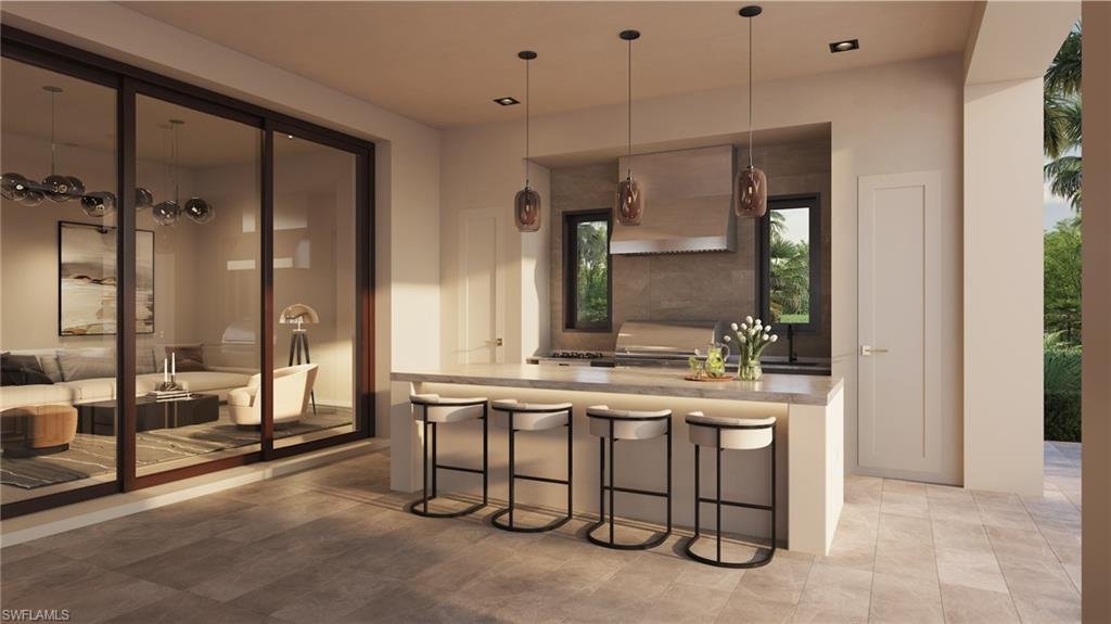 Rendering of outdoor living