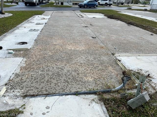 Rear of the lot